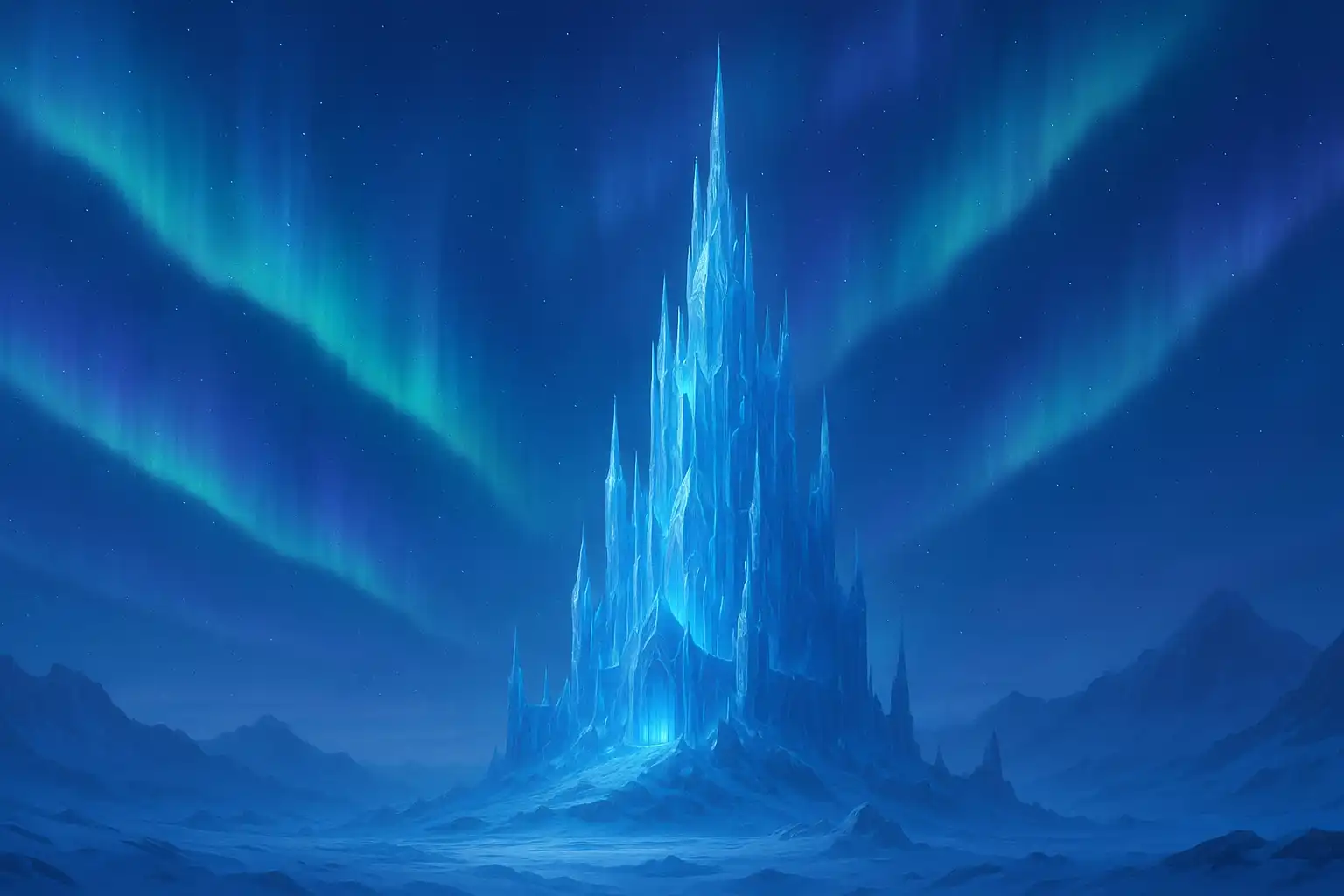 Illustration of a frozen crystal citadel representing the Betarctica Casino review